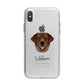 Golden Labrador Personalised iPhone X Bumper Case on Silver iPhone Alternative Image 1