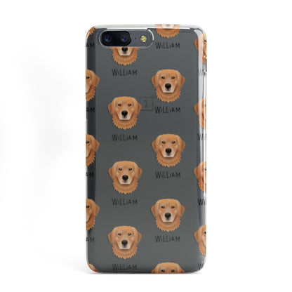 Golden Retriever Icon with Name OnePlus Case