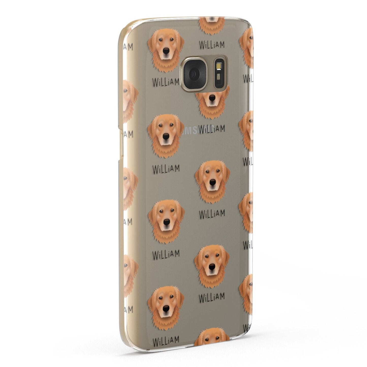 Golden Retriever Icon with Name Samsung Galaxy Case Fourty Five Degrees
