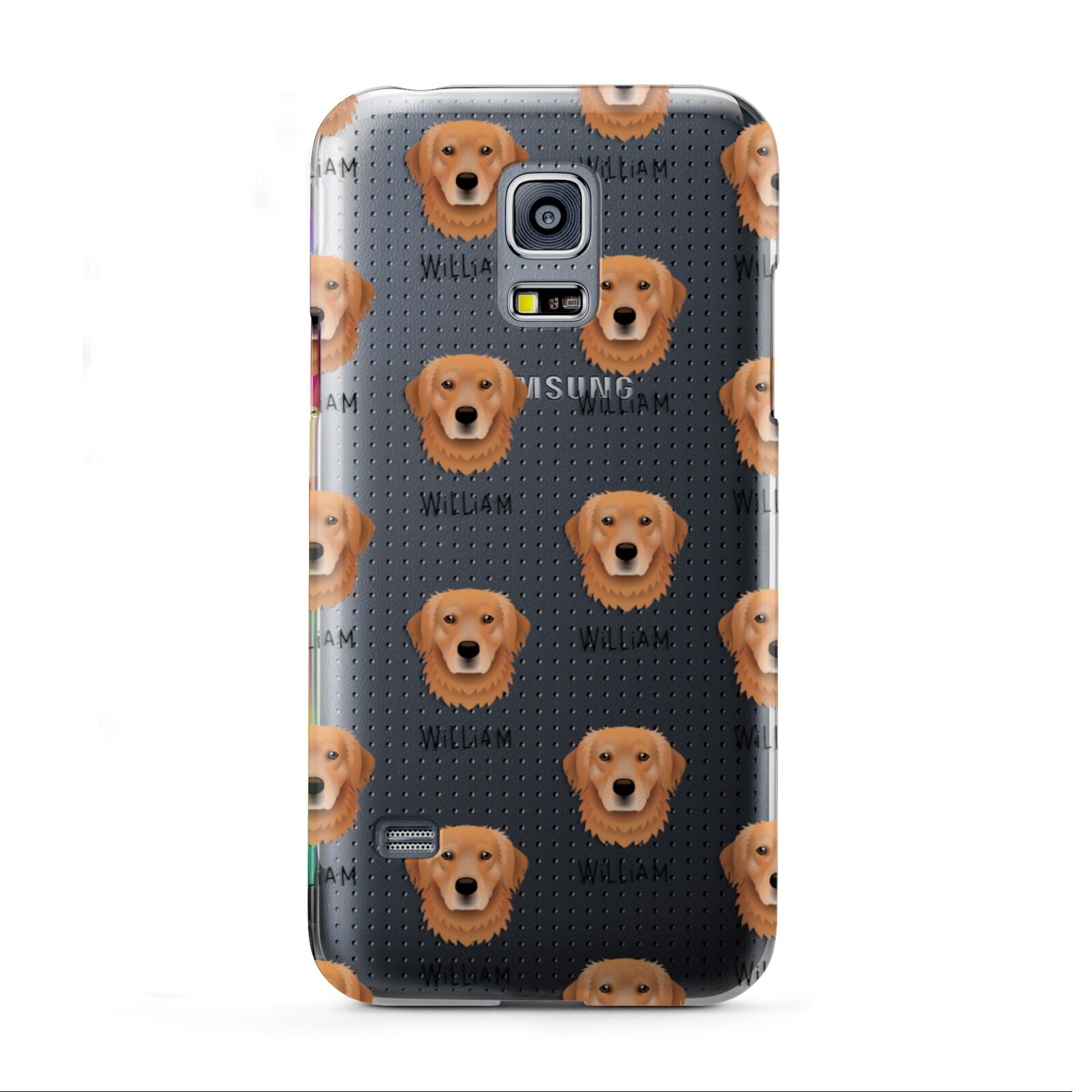 Golden Retriever Icon with Name Samsung Galaxy S5 Mini Case