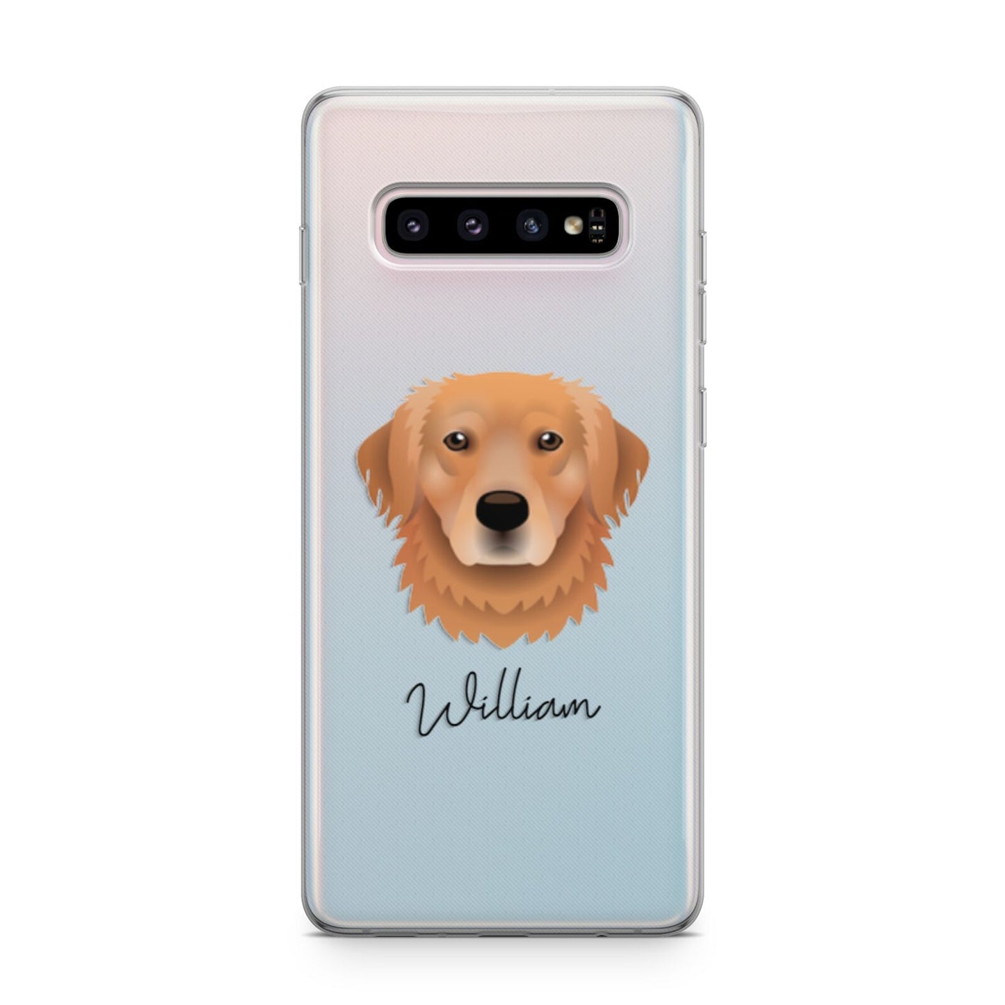 Golden Retriever Personalised Samsung Galaxy S10 Plus Case