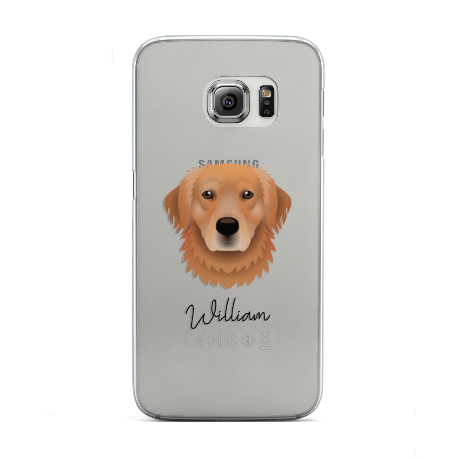 Golden Retriever Personalised Samsung Galaxy S6 Edge Case