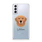 Golden Retriever Personalised Samsung S21 Plus Phone Case