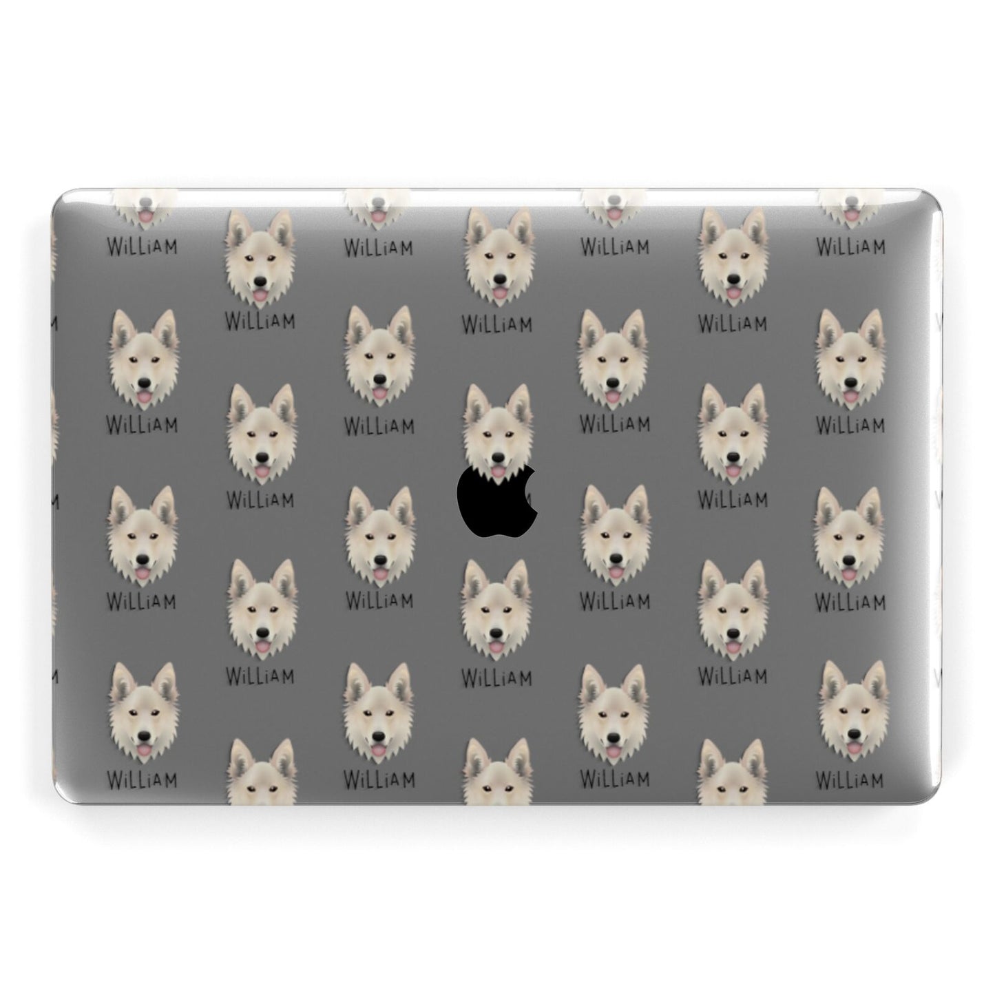 Golden Shepherd Icon with Name Apple MacBook Case