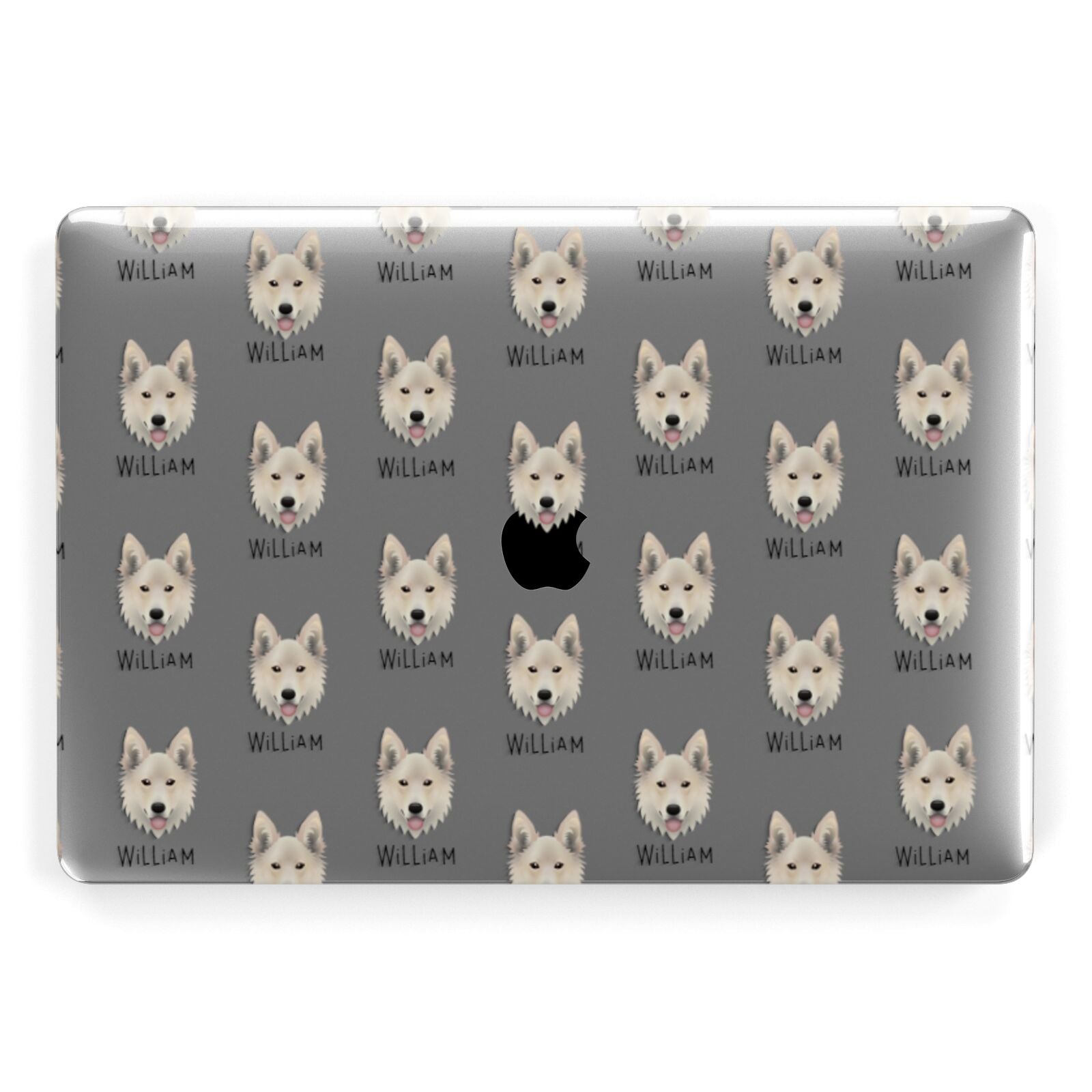 Golden Shepherd Icon with Name Apple MacBook Case