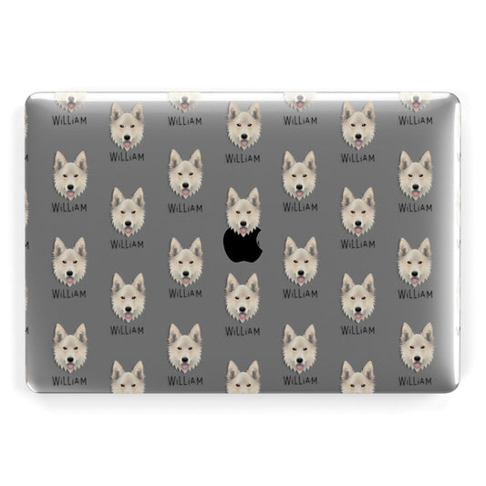 Golden Shepherd Icon with Name Apple MacBook Case