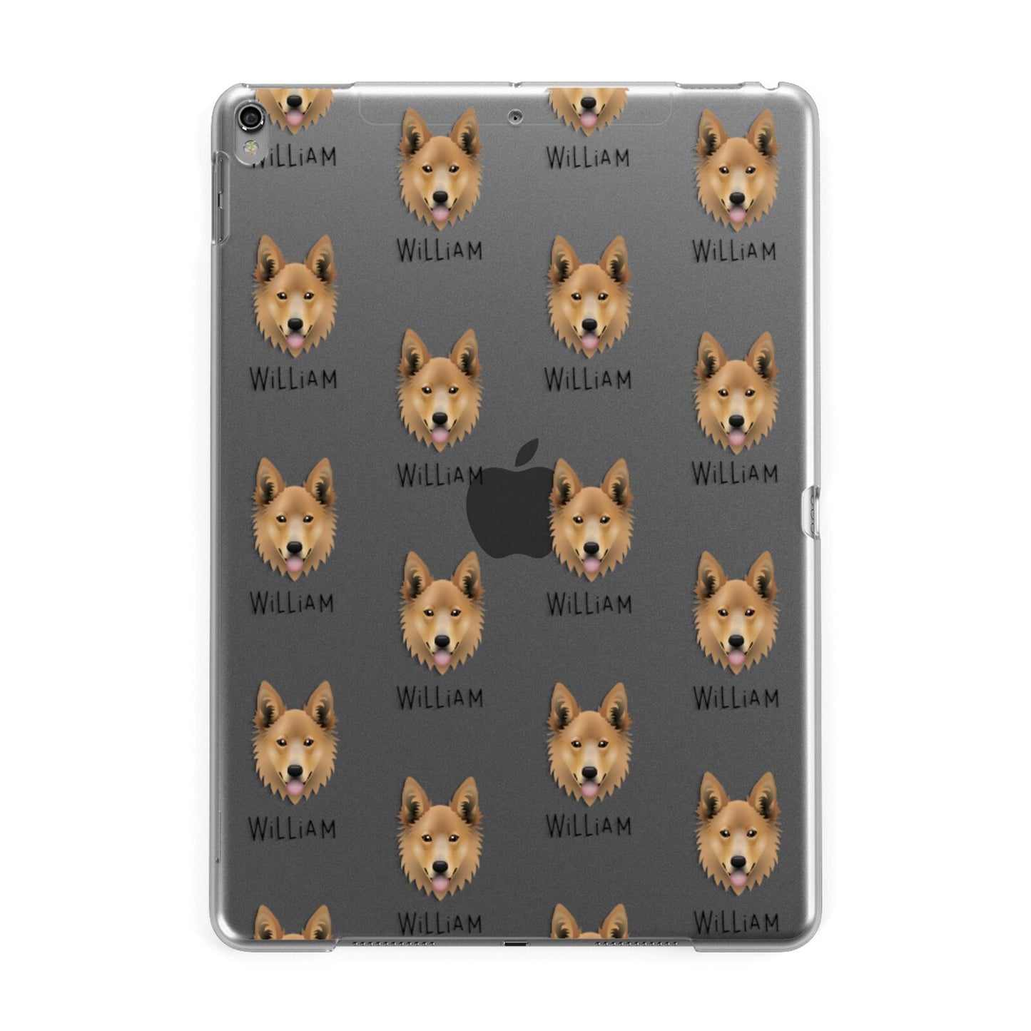 Golden Shepherd Icon with Name Apple iPad Grey Case