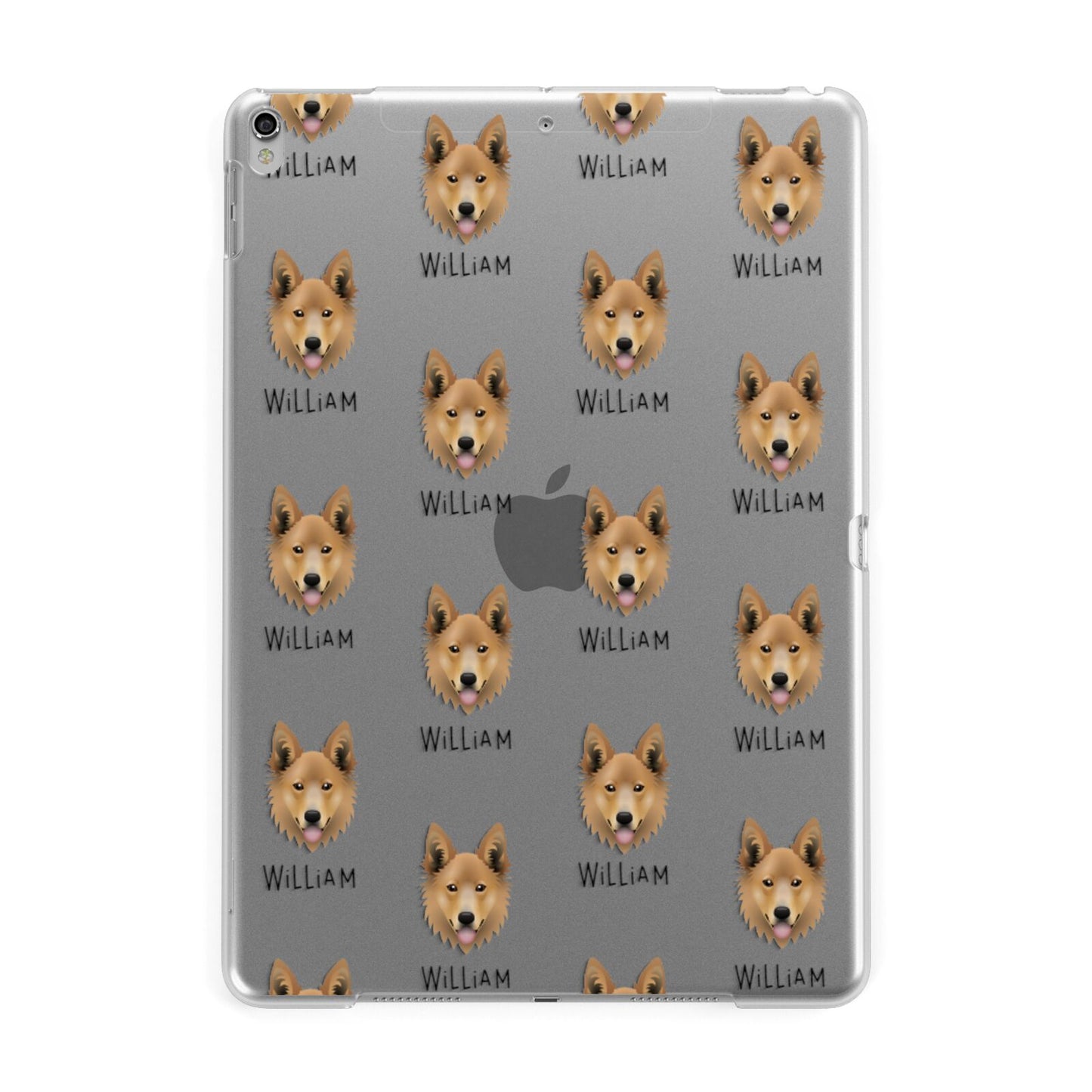 Golden Shepherd Icon with Name Apple iPad Silver Case