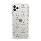 Golden Shepherd Icon with Name Apple iPhone 11 Pro Max in Silver with White Impact Case
