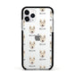 Golden Shepherd Icon with Name Apple iPhone 11 Pro in Silver with Black Impact Case