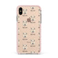 Golden Shepherd Icon with Name Apple iPhone Xs Max Impact Case Pink Edge on Gold Phone