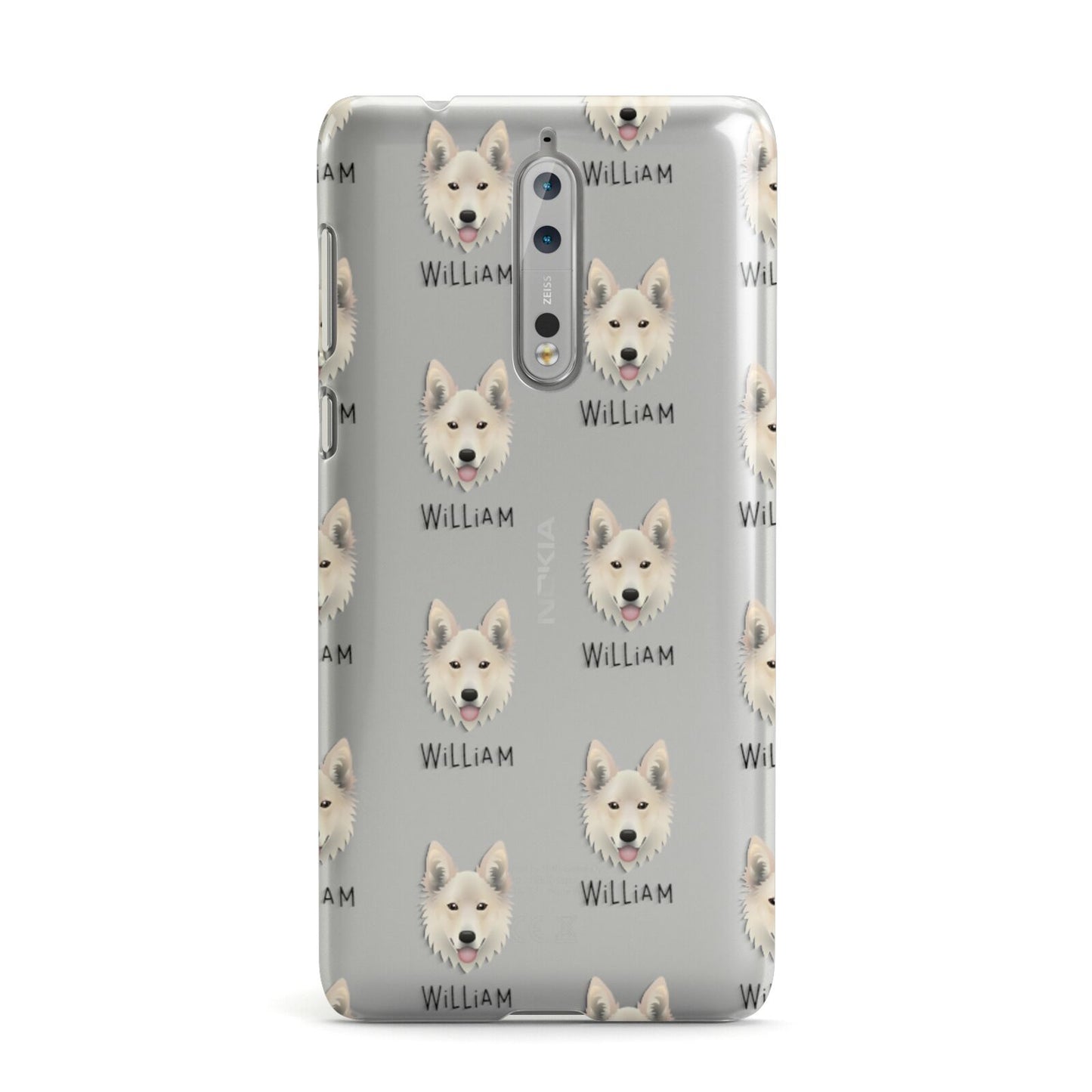 Golden Shepherd Icon with Name Nokia Case