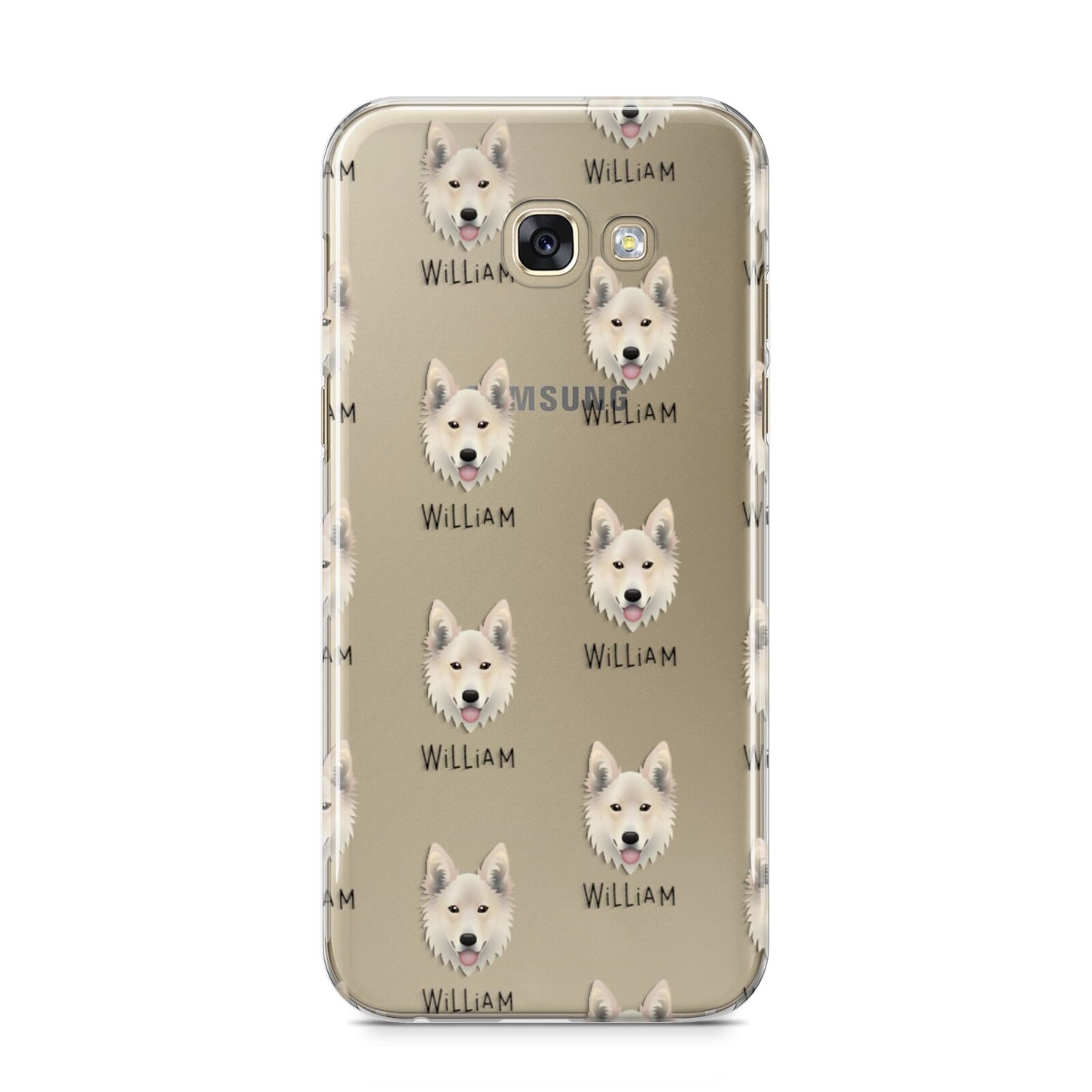 Golden Shepherd Icon with Name Samsung Galaxy A5 2017 Case on gold phone