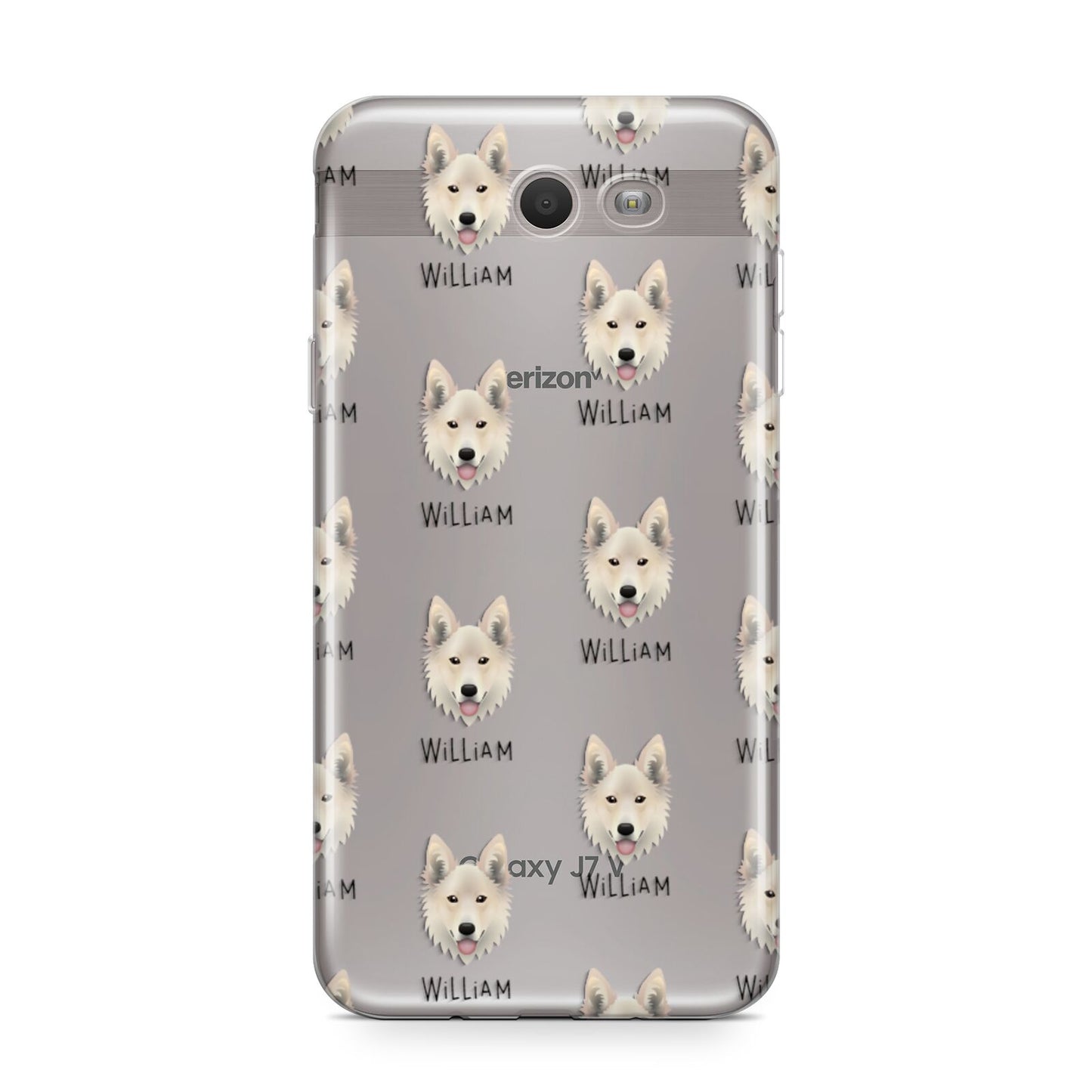 Golden Shepherd Icon with Name Samsung Galaxy J7 2017 Case