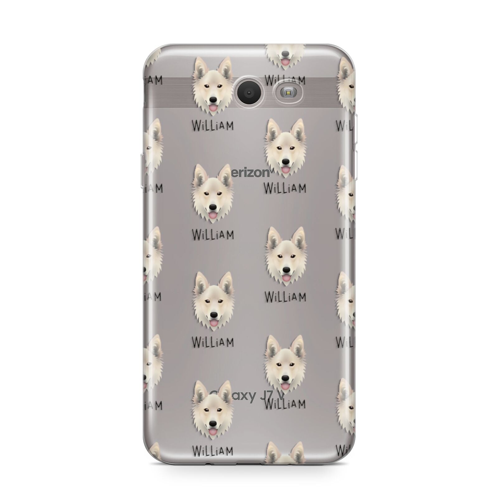 Golden Shepherd Icon with Name Samsung Galaxy J7 2017 Case