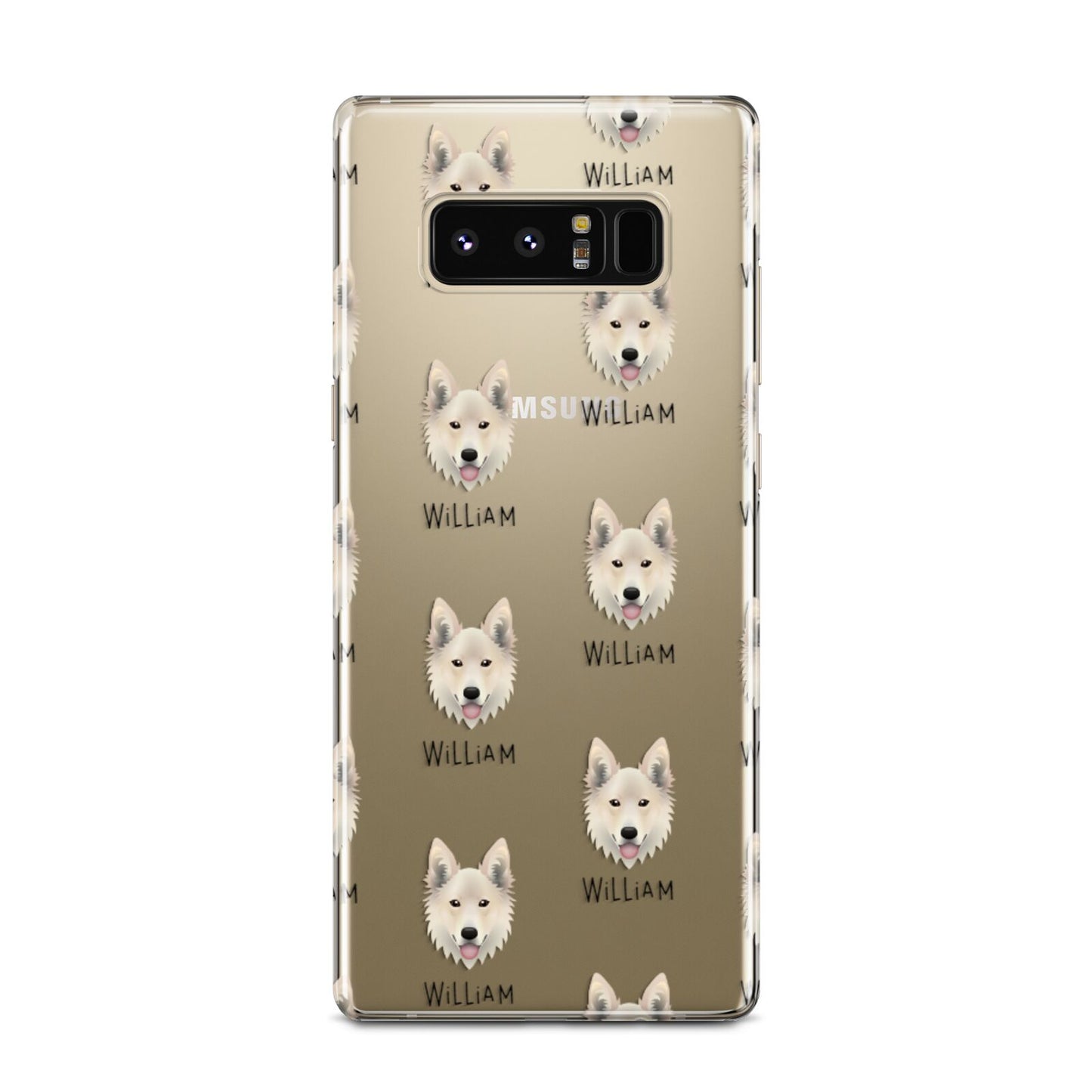 Golden Shepherd Icon with Name Samsung Galaxy Note 8 Case