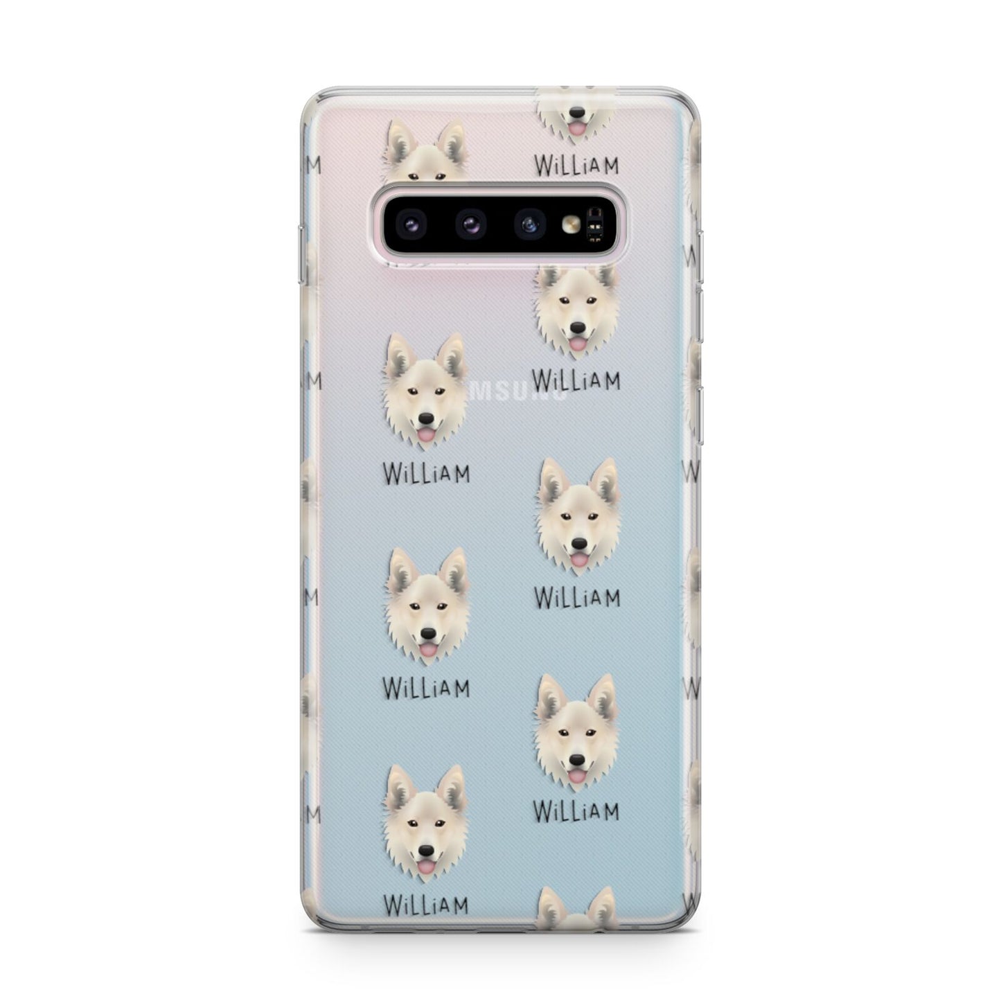 Golden Shepherd Icon with Name Samsung Galaxy S10 Plus Case