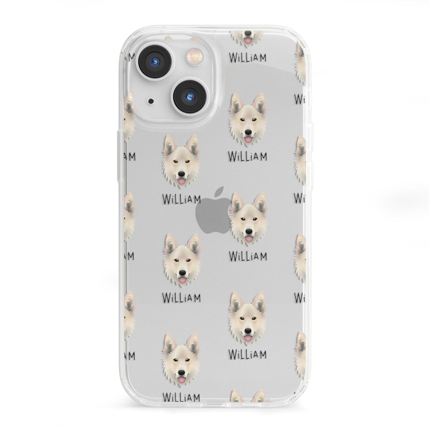 Golden Shepherd Icon with Name iPhone 13 Mini Clear Bumper Case