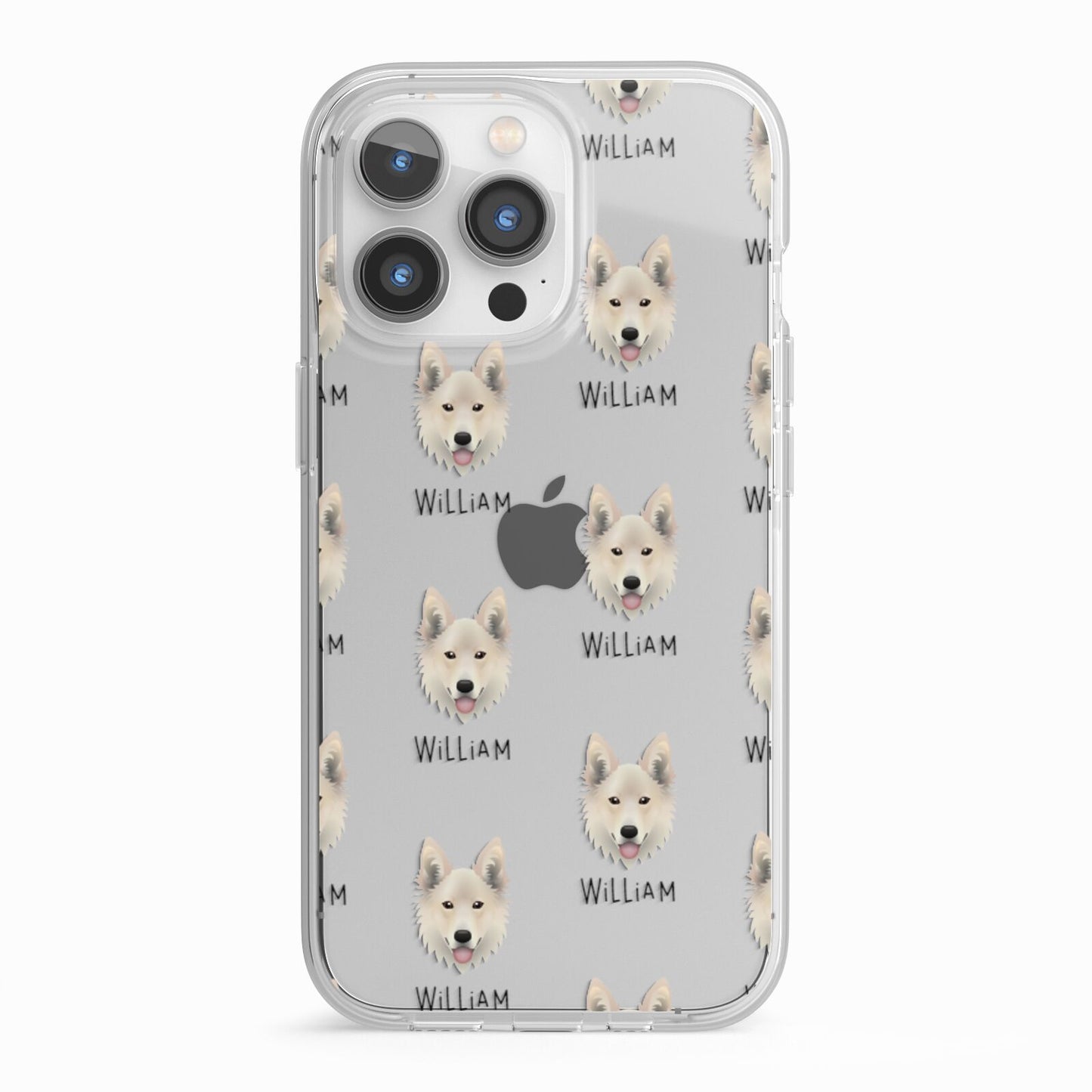 Golden Shepherd Icon with Name iPhone 13 Pro TPU Impact Case with White Edges
