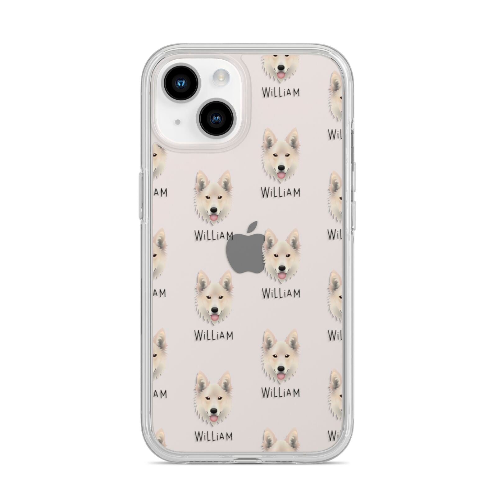 Golden Shepherd Icon with Name iPhone 14 Clear Tough Case Starlight