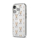 Golden Shepherd Icon with Name iPhone 14 Pro Clear Tough Case Silver Angled Image