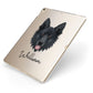 Golden Shepherd Personalised Apple iPad Case on Gold iPad Side View