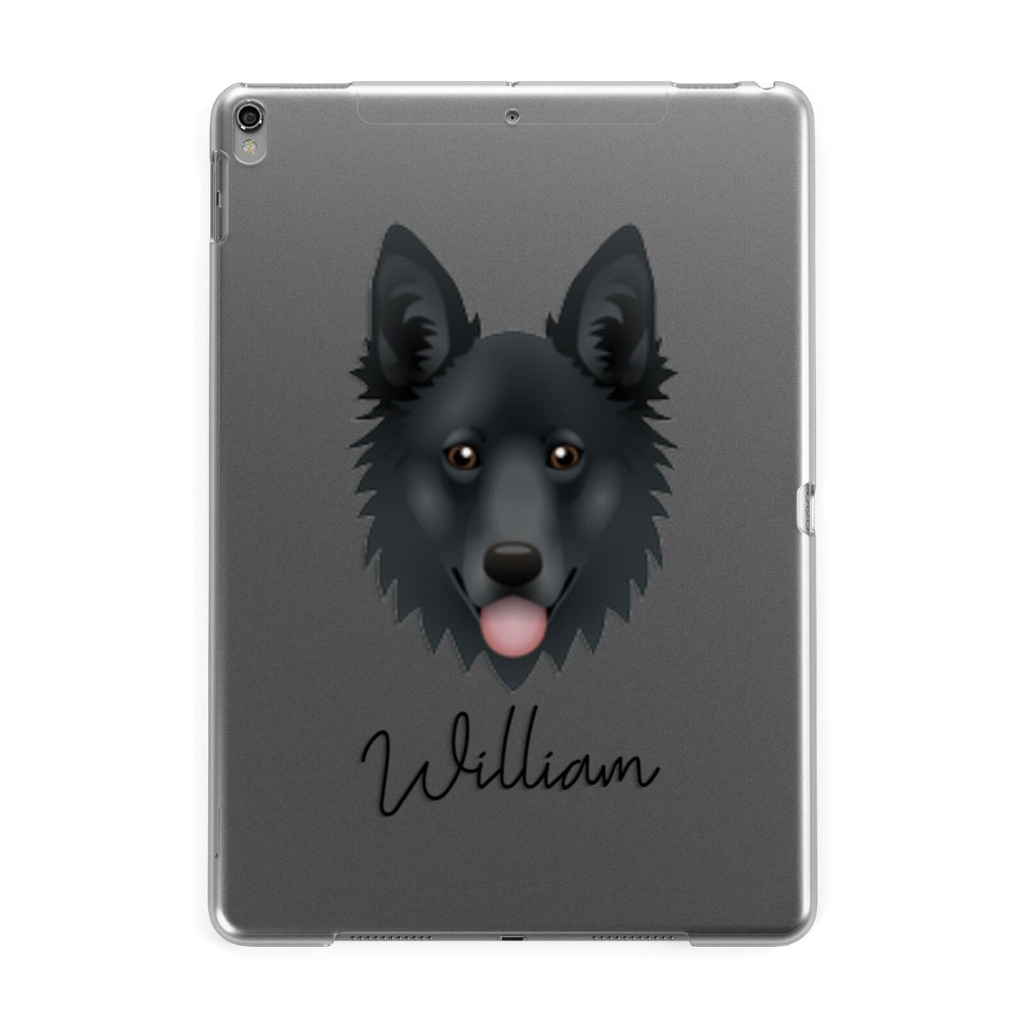 Golden Shepherd Personalised Apple iPad Grey Case