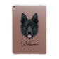 Golden Shepherd Personalised Apple iPad Rose Gold Case