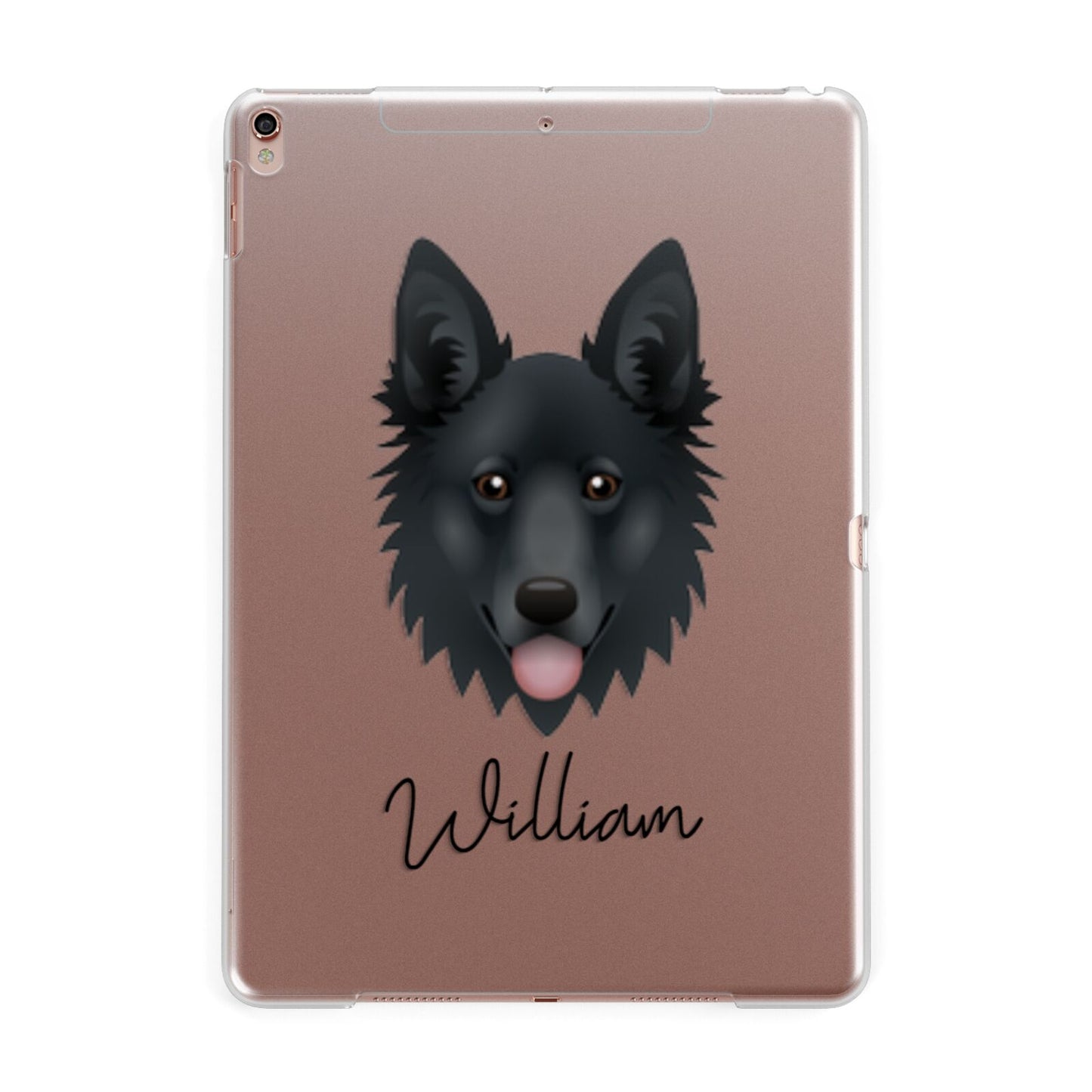 Golden Shepherd Personalised Apple iPad Rose Gold Case