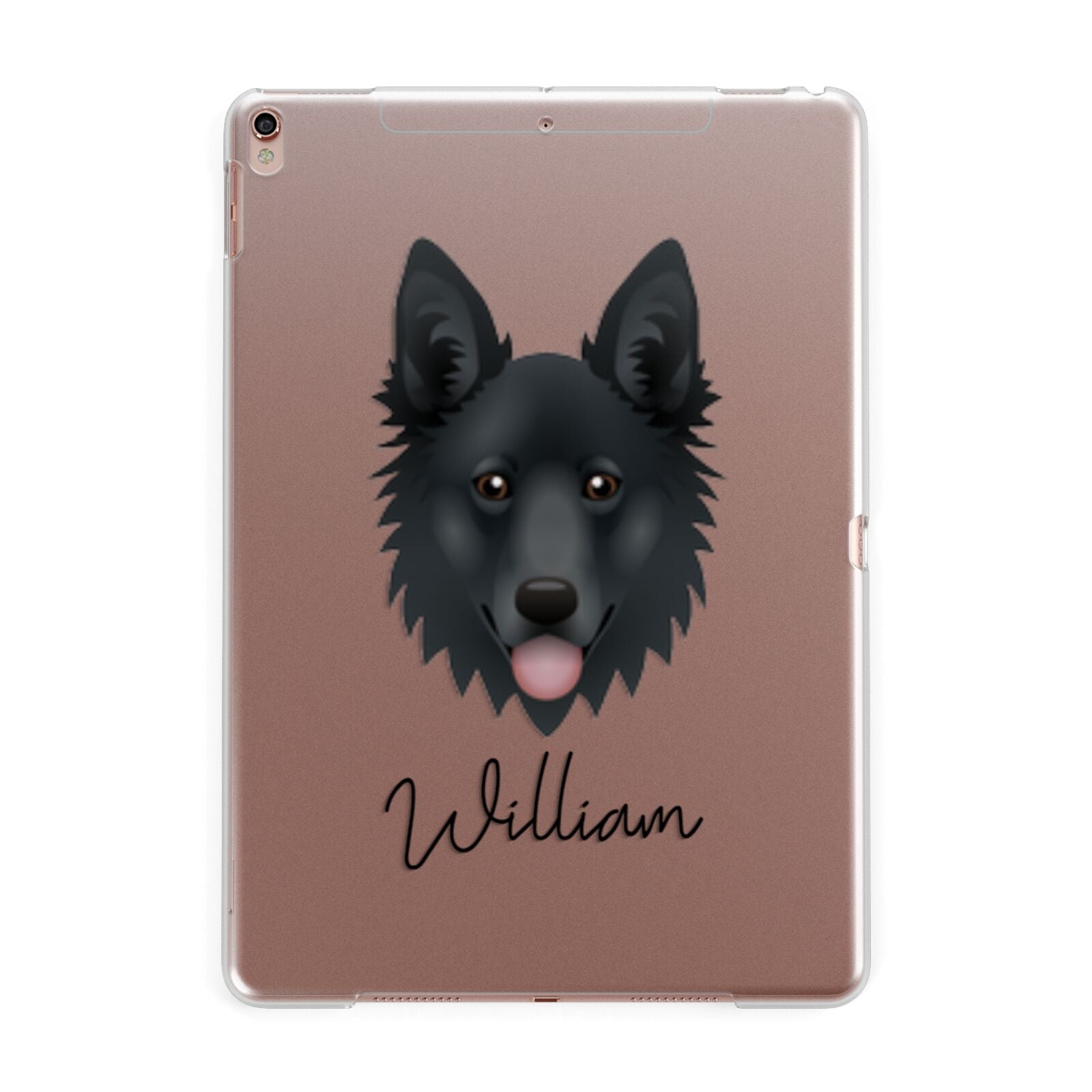 Golden Shepherd Personalised Apple iPad Rose Gold Case
