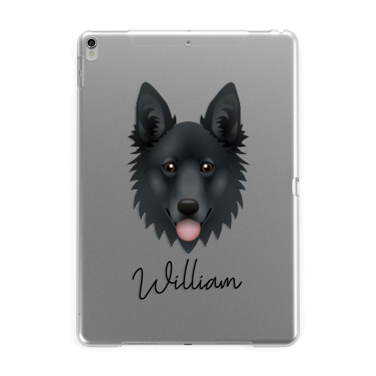 Golden Shepherd Personalised Apple iPad Silver Case
