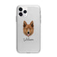 Golden Shepherd Personalised Apple iPhone 11 Pro Max in Silver with Bumper Case