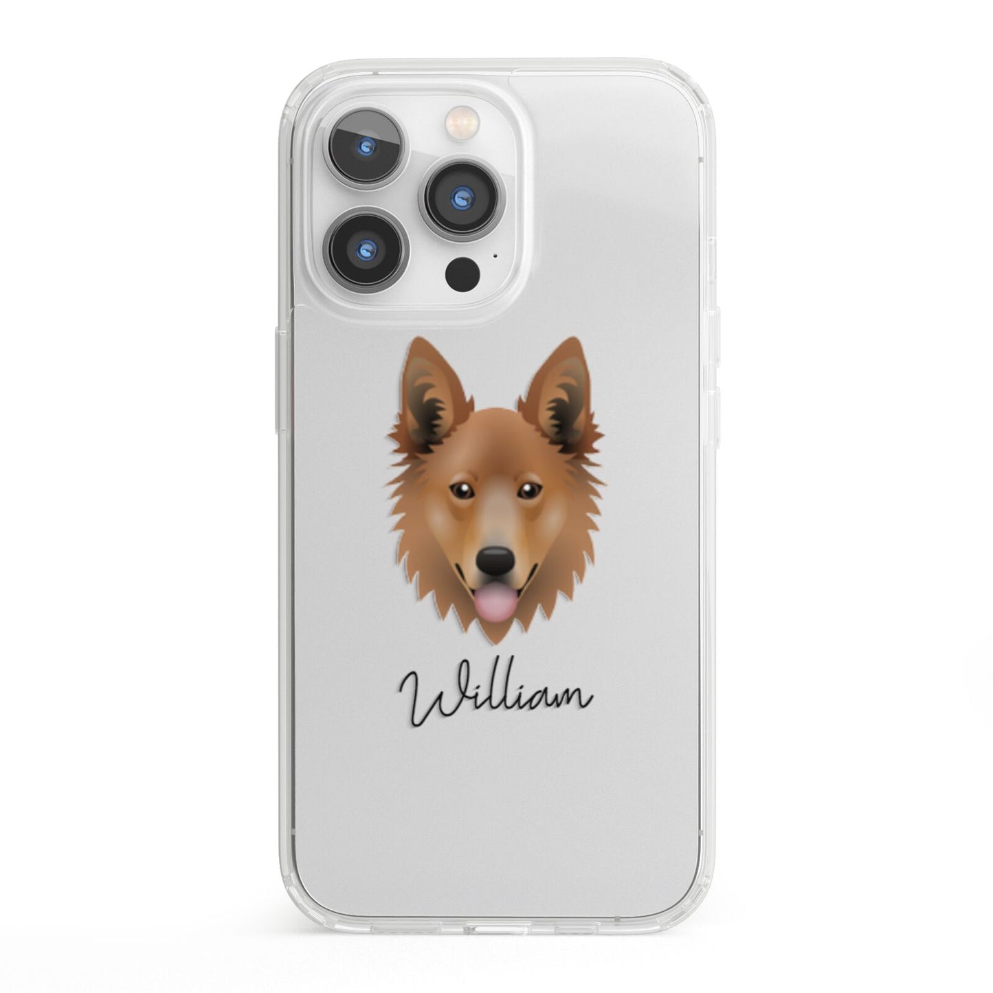 Golden Shepherd Personalised iPhone 13 Pro Clear Bumper Case