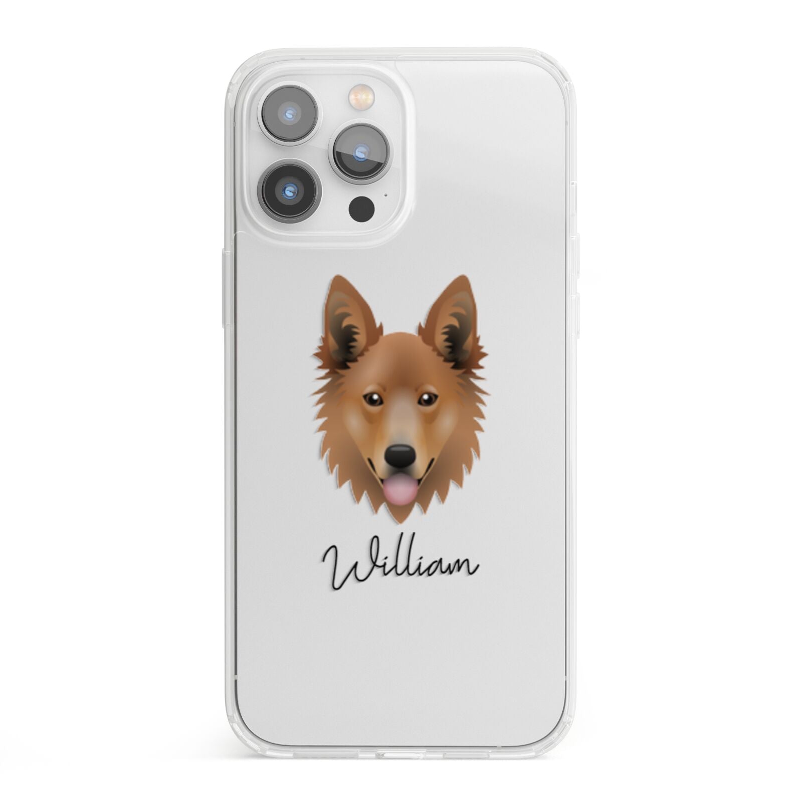 Golden Shepherd Personalised iPhone 13 Pro Max Clear Bumper Case