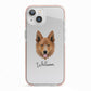 Golden Shepherd Personalised iPhone 13 TPU Impact Case with Pink Edges