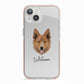 Golden Shepherd Personalised iPhone 13 TPU Impact Case with Pink Edges