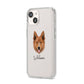 Golden Shepherd Personalised iPhone 14 Clear Tough Case Starlight Angled Image