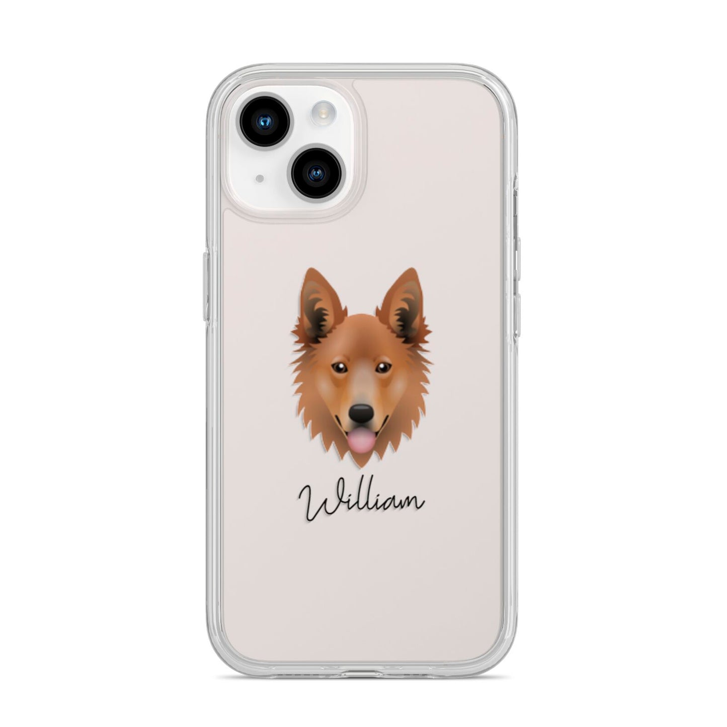 Golden Shepherd Personalised iPhone 14 Clear Tough Case Starlight