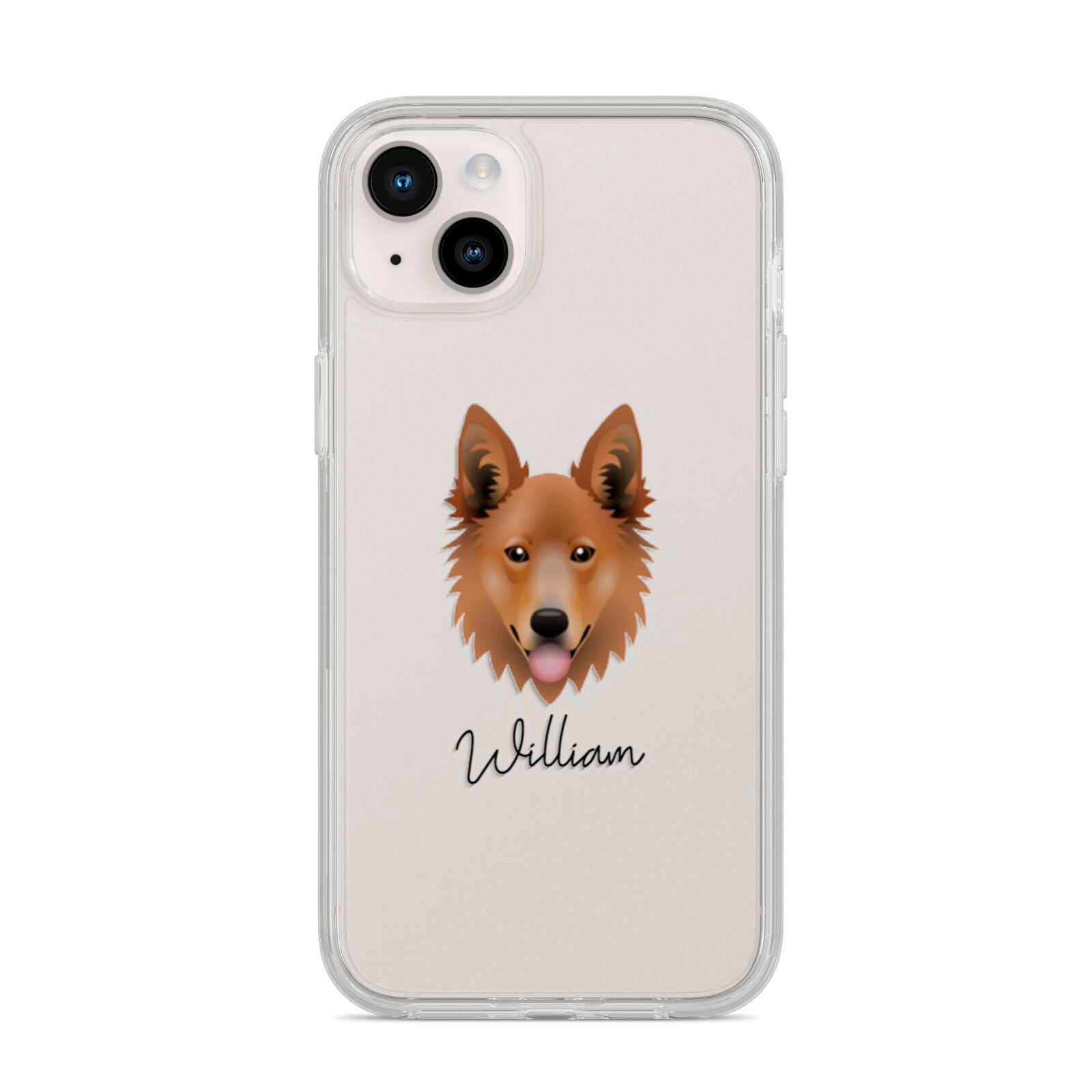 Golden Shepherd Personalised iPhone 14 Plus Clear Tough Case Starlight
