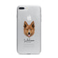 Golden Shepherd Personalised iPhone 7 Plus Bumper Case on Silver iPhone