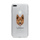 Golden Shepherd Personalised iPhone 7 Plus Bumper Case on Silver iPhone