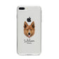 Golden Shepherd Personalised iPhone 8 Plus Bumper Case on Silver iPhone
