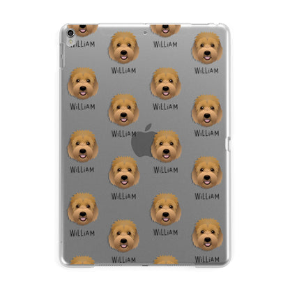 Goldendoodle Icon with Name Apple iPad Silver Case