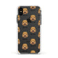 Goldendoodle Icon with Name Apple iPhone Xs Impact Case White Edge on Black Phone