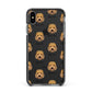 Goldendoodle Icon with Name Apple iPhone Xs Max Impact Case Black Edge on Black Phone