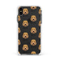 Goldendoodle Icon with Name Apple iPhone Xs Max Impact Case White Edge on Black Phone