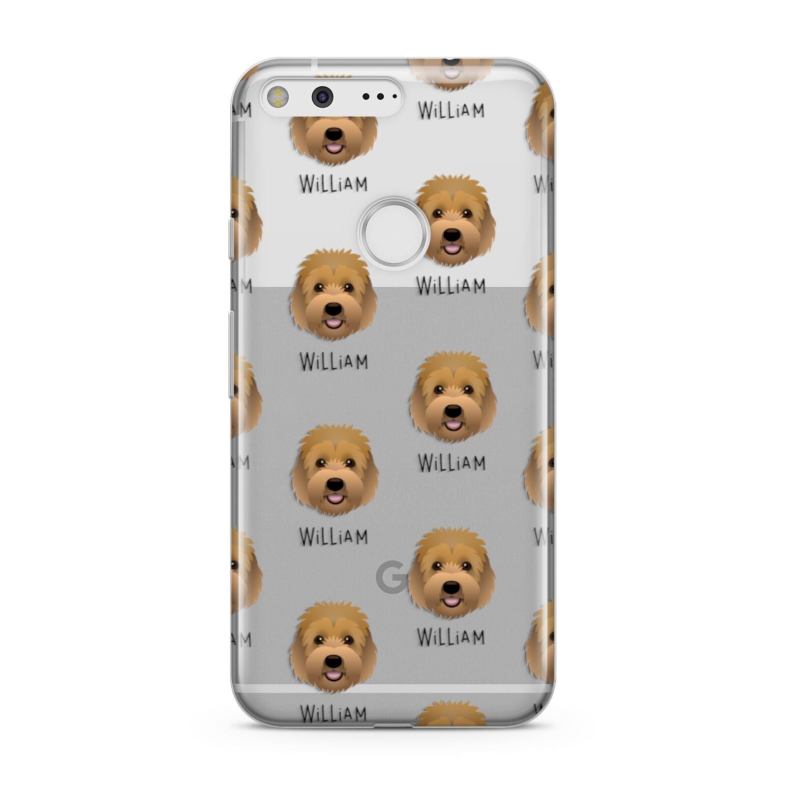 Goldendoodle Icon with Name Google Pixel Case