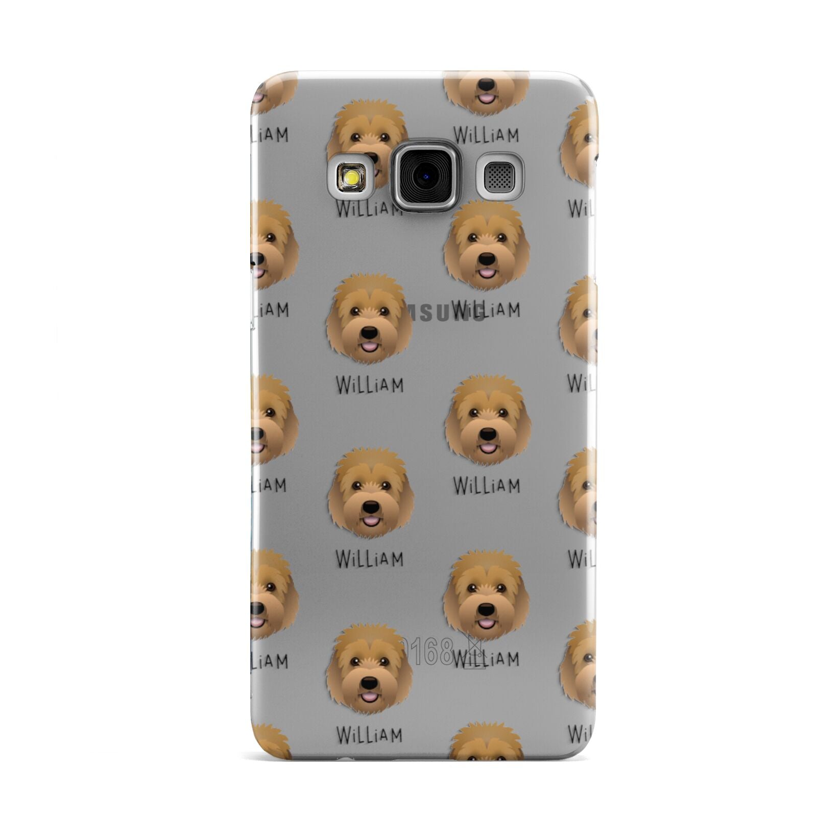 Goldendoodle Icon with Name Samsung Galaxy A3 Case