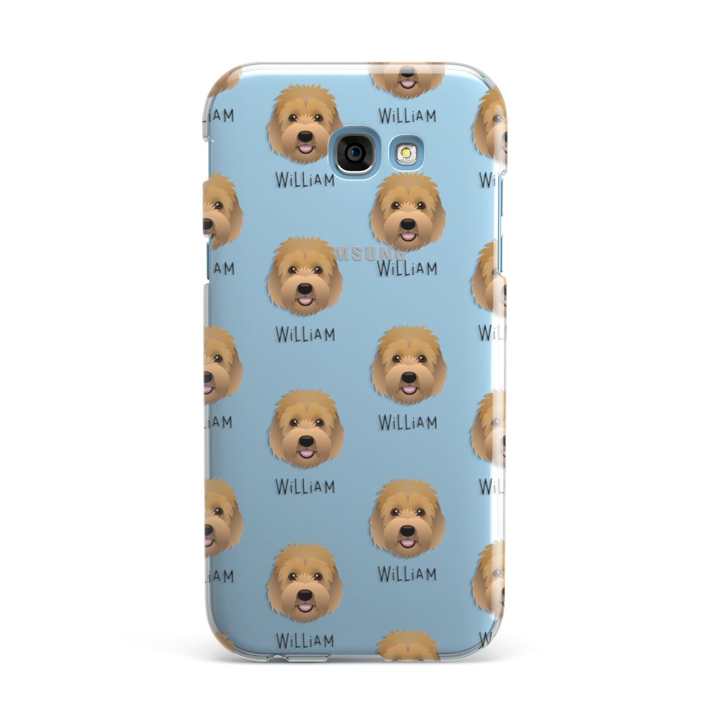 Goldendoodle Icon with Name Samsung Galaxy A7 2017 Case