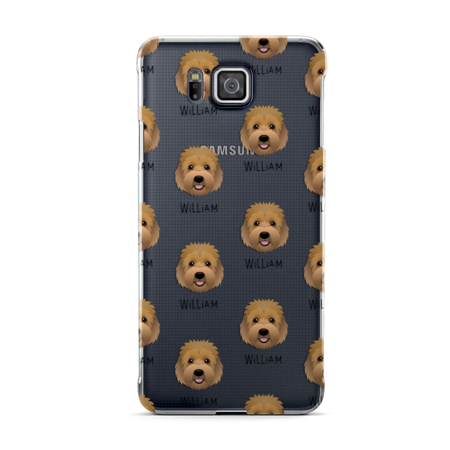 Goldendoodle Icon with Name Samsung Galaxy Alpha Case